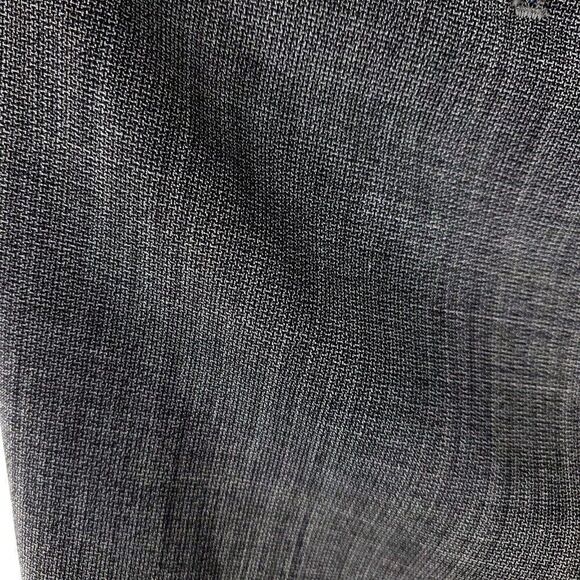 Banana Republic Wool Tailored Slim Fit Basket Weave Dress Pants 36/32 Gray Mid R - Picture 3 of 6